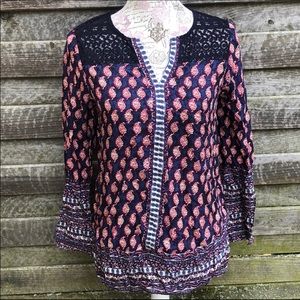 Boho Style Patterned Long Sleeve